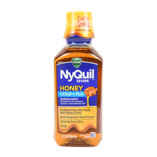 Nyquil Severe Honey Cold & Flu 12 Oz