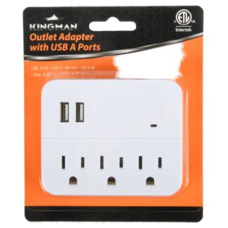 Kingman Outlet Adaptor W/ Usb Port