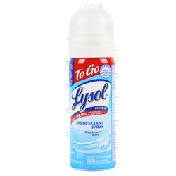 Lysol Disinfectant Spray To Go Crisp Linen 1.5 Oz
