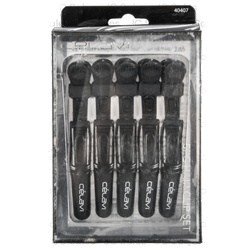 Celavi Alligator Hair Clips Black 5 Ct