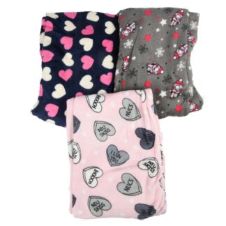 Hw Women Pajama Penguin/Heart Asst Color