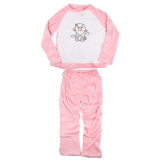 Hw Women Pajama Set Pink W/Sheep 2 Pc
