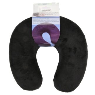 Memory Foam Neck Pillow Black