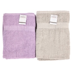 Bath Towel 100% Cotton Asst Colors 27X52 In