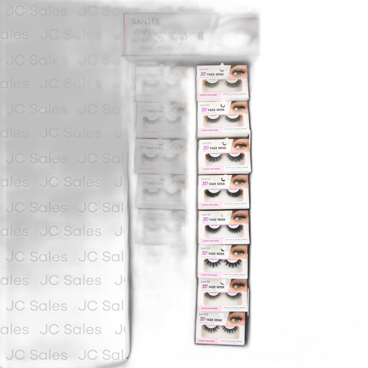 Santee 3D Faux Mink Eyelash Natural Look Asst