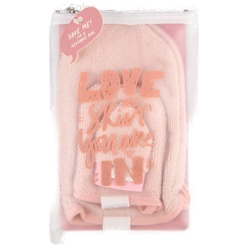 Cleansing Mitts For Face Lotus Pink 3 Pk