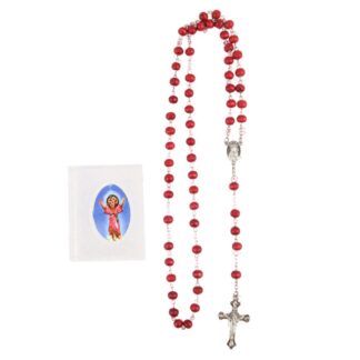Rosary Catholic Saints Images Red Color