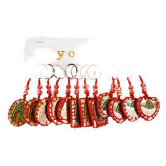 Key Chain Virgen De Guadalupe W/Red Cord