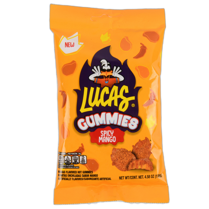 Lucas Gummies Spicy Mango Peg 130 Gr