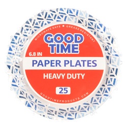 Good Time Hd Paper Plate 6.8 In 25 Ct