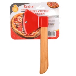 Kocina Pizza Cutter W/Wooden Handle 8.5X3.5"
