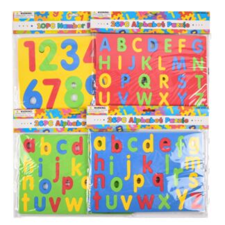 Foam Puzzle Alphabet & Numbers Asst Color