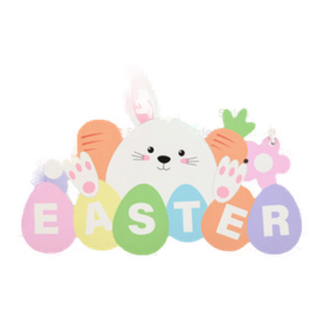 He Easter Wood Hanging Deco