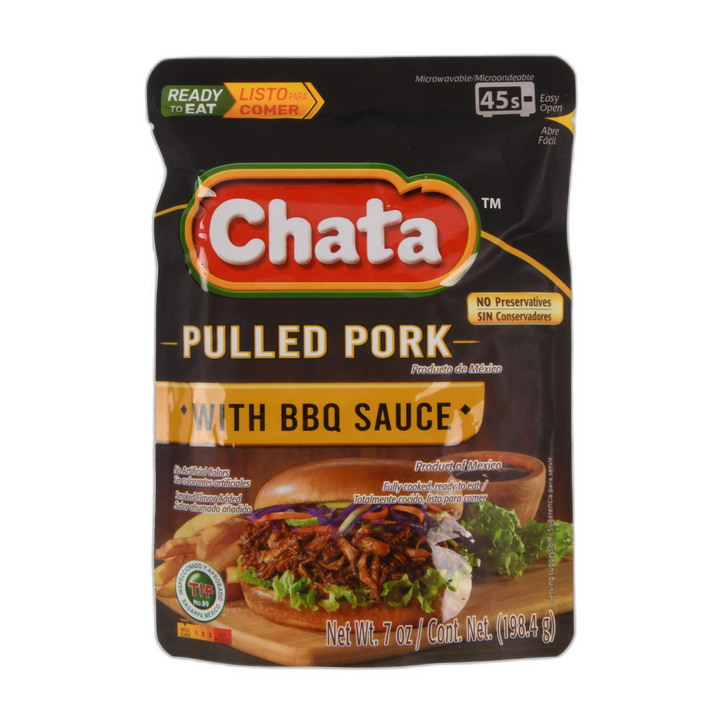 Chata Pulled Pork W/Bbq Sauce 7  Oz Pouch