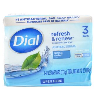 Dial Bar Soap Spring Water 3 Ct 4 Oz
