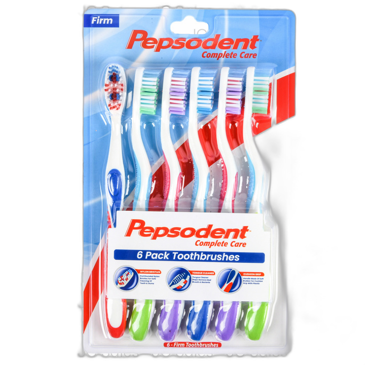 Pepsodent Toothbrushes Firm 6 Pk