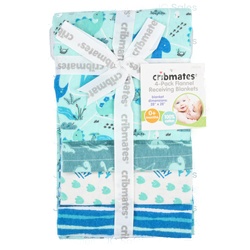 Baby Boy Flannel Receiving Blanket Asst 4 Pc
