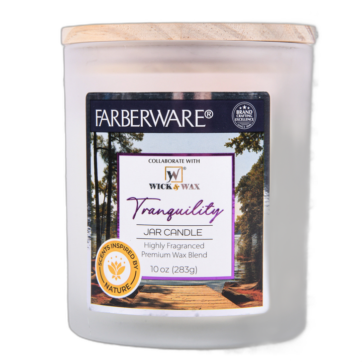 Faberware 2Wck Candle Jar Lid Tranquility 10 Oz