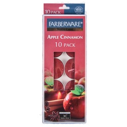 Faberware Tealt Candle Appl Cinnamn 10 Ct