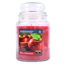Faberware Glass Jar Candl Appl Cinnamn 18 Oz