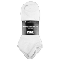 Champs Perfrm No Show Sock Sz 10-13 Wht 6 Pr