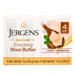 Jergens Bar Soap Shea Butter 4Pk X 3 Oz