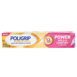 Poligrip Denture Adhensive Cream 2.2 Oz