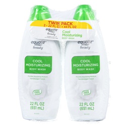 Equate Body Wash Cool Moisturizing 2 Pk 22 Oz