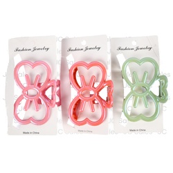 Hair Claw Clip Bow Asst Color 1 Pc