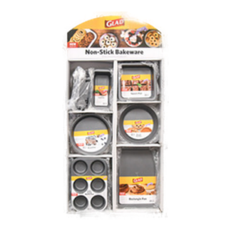 Glad Bakeware Non-Stick Asst Disp Grey