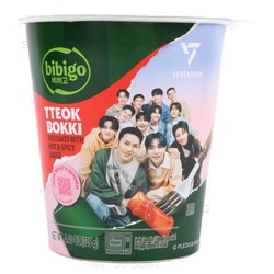 Bibigo Tteok Bokki Rice Cake Hot&Spicy Sce 4.4 Oz