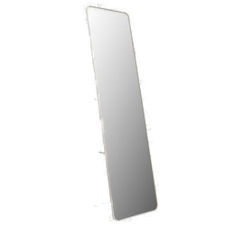 Stand Mirror White Frame 14.2X57.5 In
