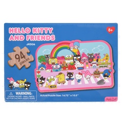 Hello Kitty Woodn Jigsw Puzzle St. W/Shops 94Pc