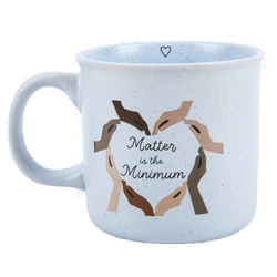 Camper Mug "Matter Is The Minimum" Blue