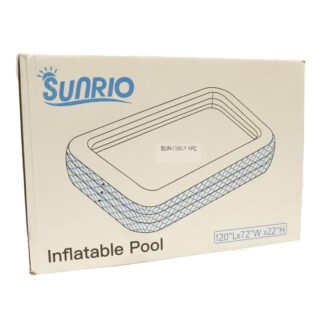 Sunrio Inflatable Family Pool 120"  X 72" X 22"
