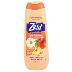 Zest Bodywash Radiance Peachy Vibes 16 Oz