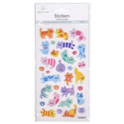 Cats Stickers Asst 31 Ct