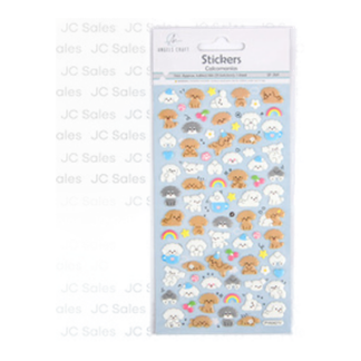 Puppies Stickers Asst 79 Ct