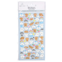 Puppies Stickers Asst 79 Ct