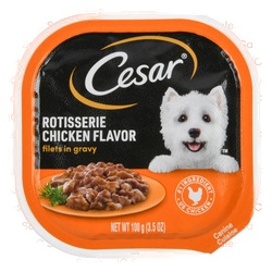 Cesar Dog Food Rotisserie Chicken Flavor 3.5 Oz