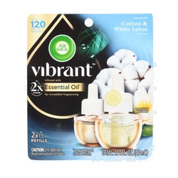 Air Wick Scent Oil Refill Cotton&White Lotus 2Pk