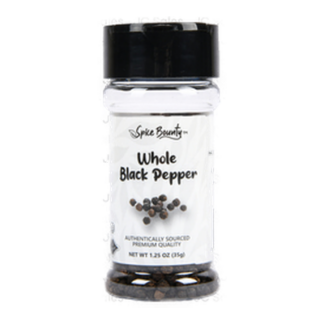 Spice Bounty Whole Black Pepper 1.25 Oz