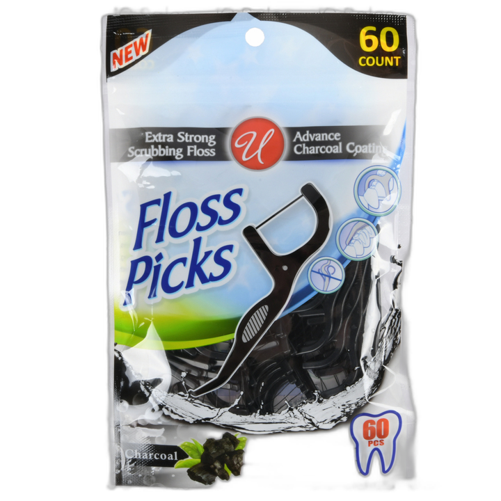 Dental Floss Charcoal 60 Pc