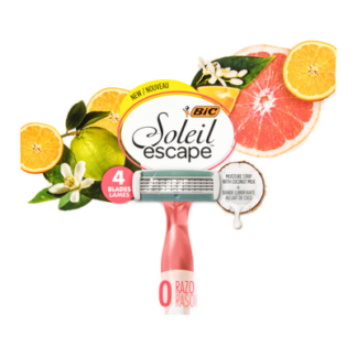 Bic Soleil Escape Wmn Dispo 4Blade Razor Citrus 10 Pk