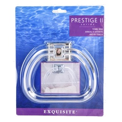Prestige Towel Ring Chrome Acrylic