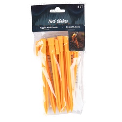 Tent/Tarp Plastic Stakes 5.75 In 8 Ct