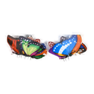 Planter Picks Butterfly W/Metal Stake 12" 6 Pc Pvc