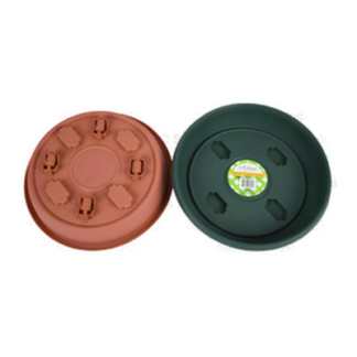 Planter Saucer W/Wheels Asst Col 11.5X2.625 In