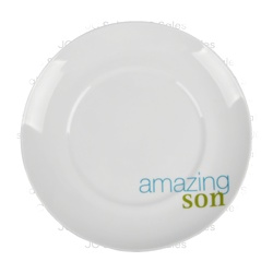Ceramic Salad Plate "Amazing Son" White Color