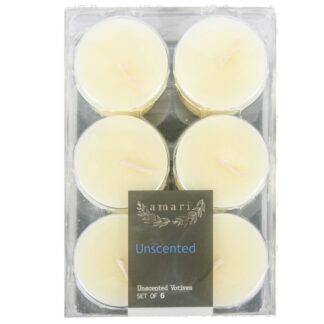 Votive Candles Unscented 6 Pk